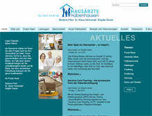 Tablet Screenshot of hausaerzte-habenhausen.de